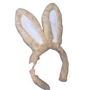 Cute Beige Bunny Ear Headband NWOT